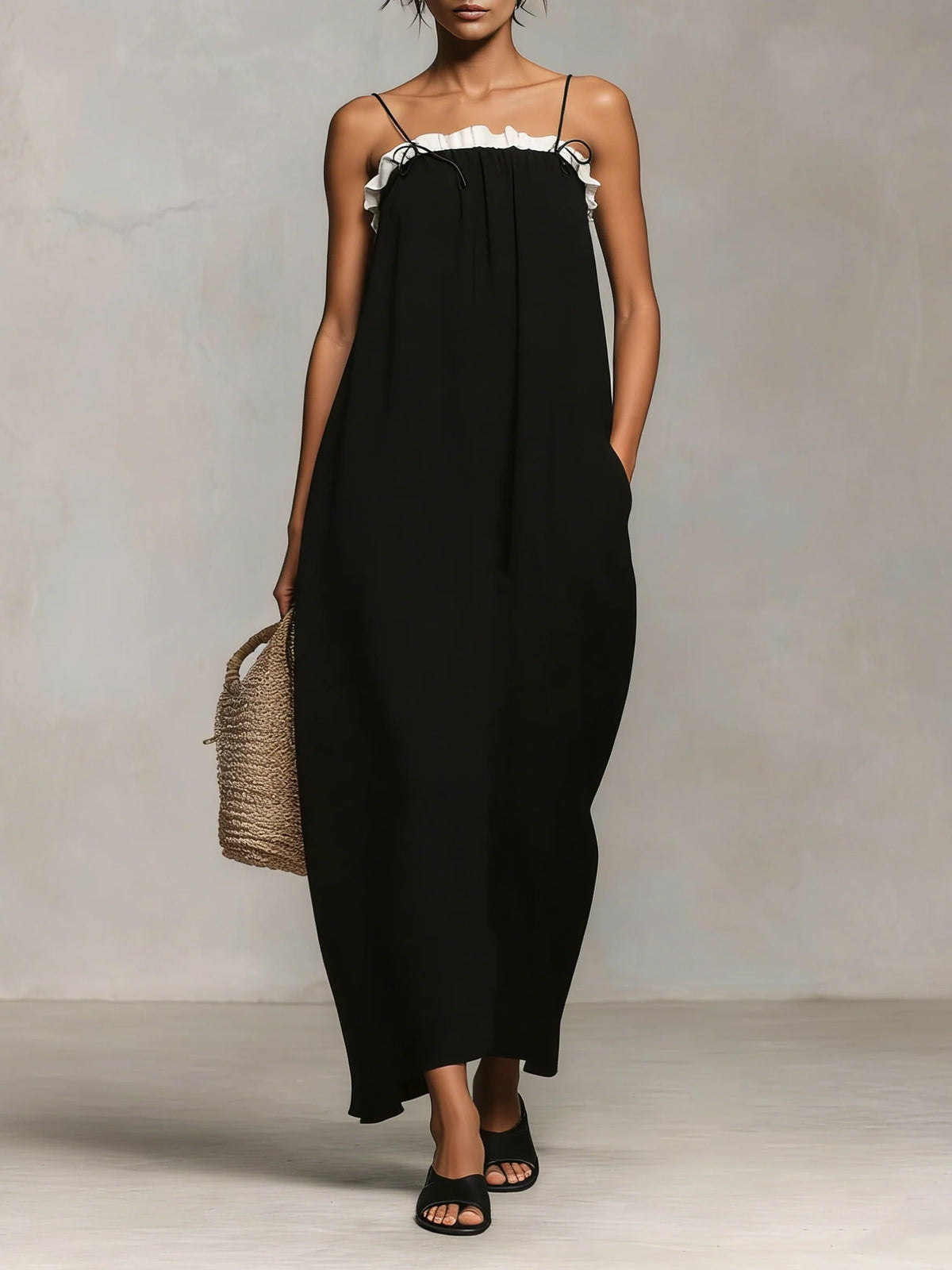 Sylvia | Thin-Strap Maxi Dress