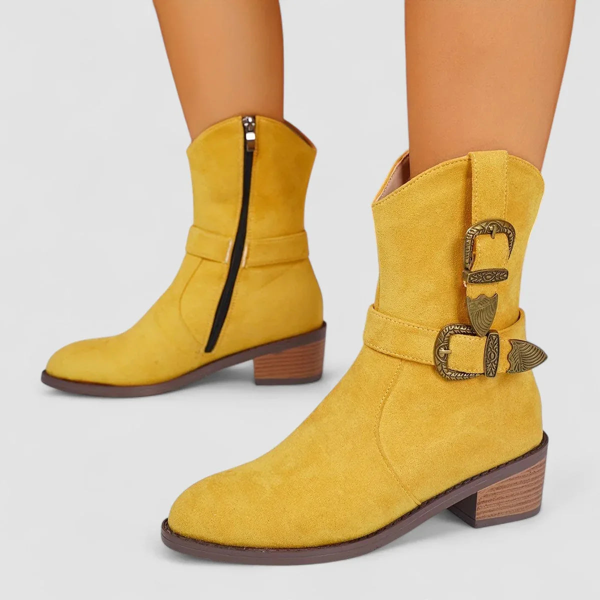 Rosa | Orthopedic Western Ankle Boots