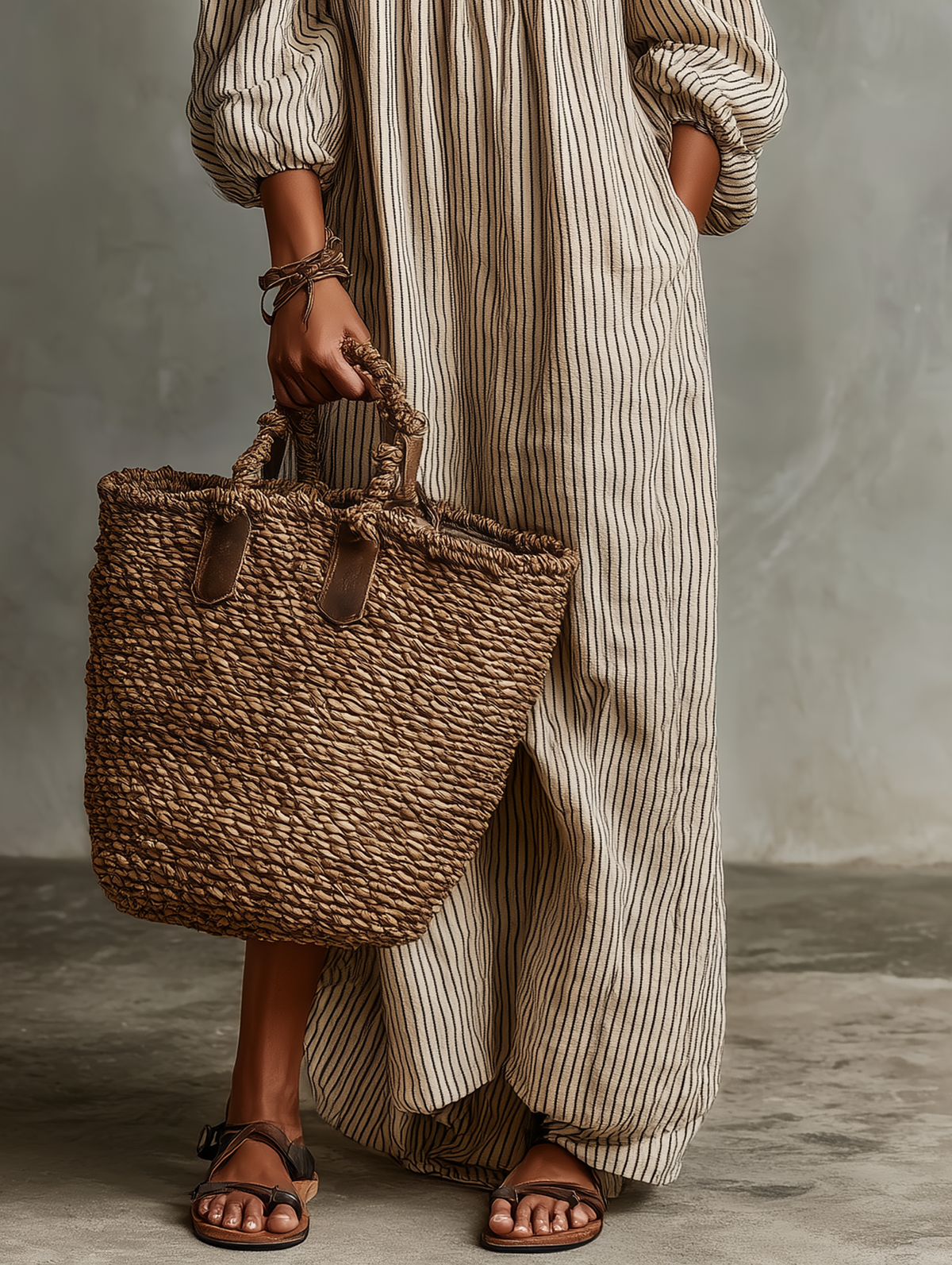 Ursula | Cotton-Linen Maxi Dress