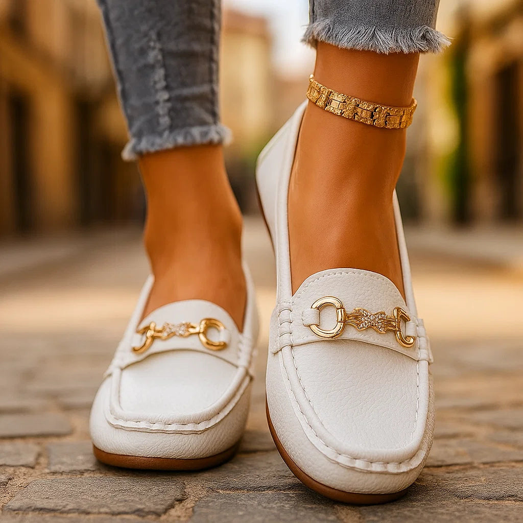 Sorella | Loafers with Cubic Zirconia Accent