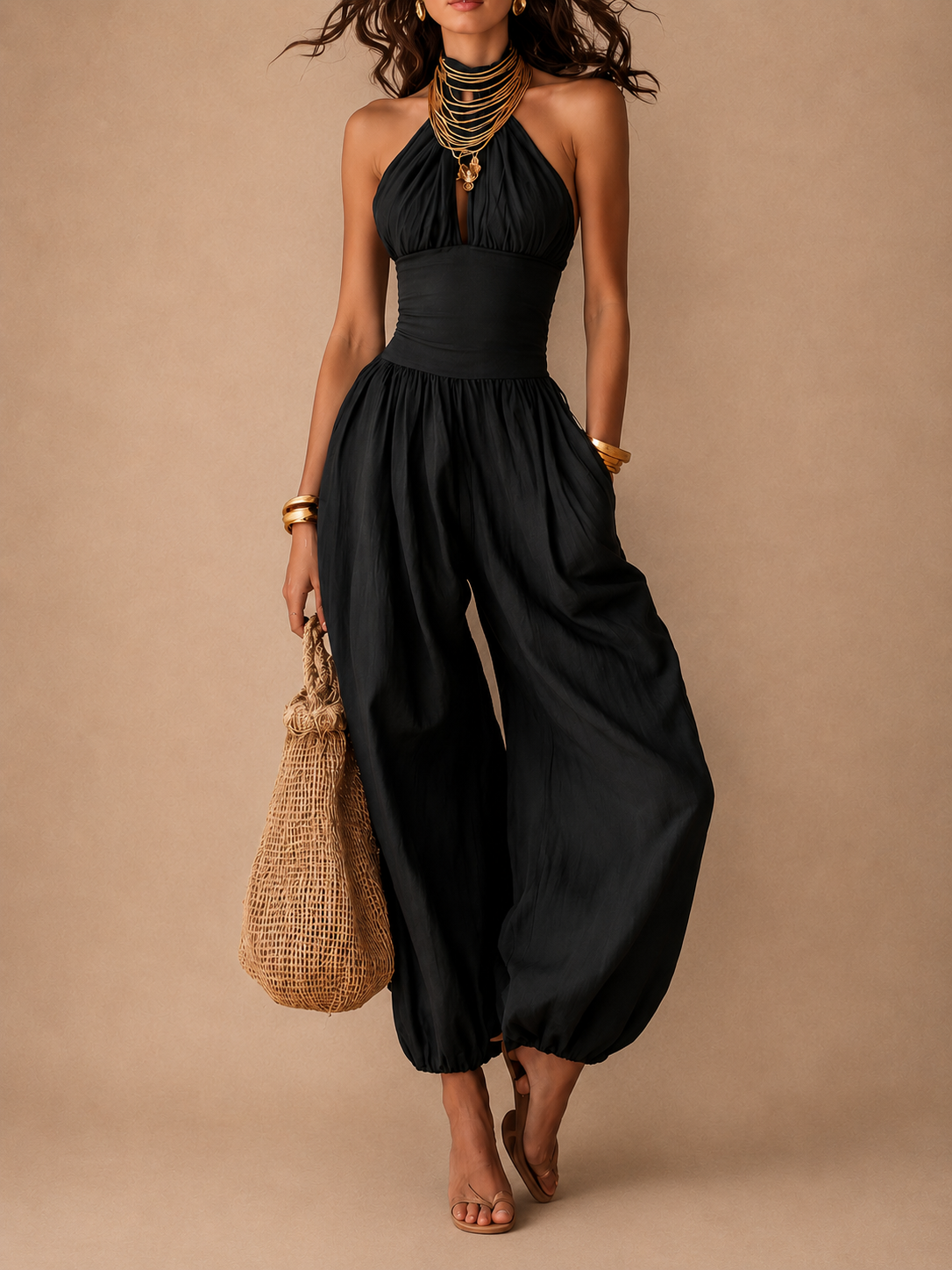 Winifred | Halter-Neck Jumpsuit
