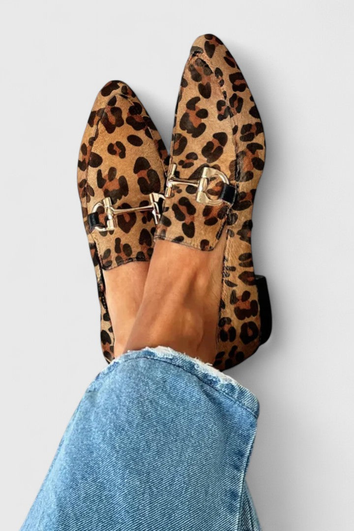 Diane | Leopard Print Loafers