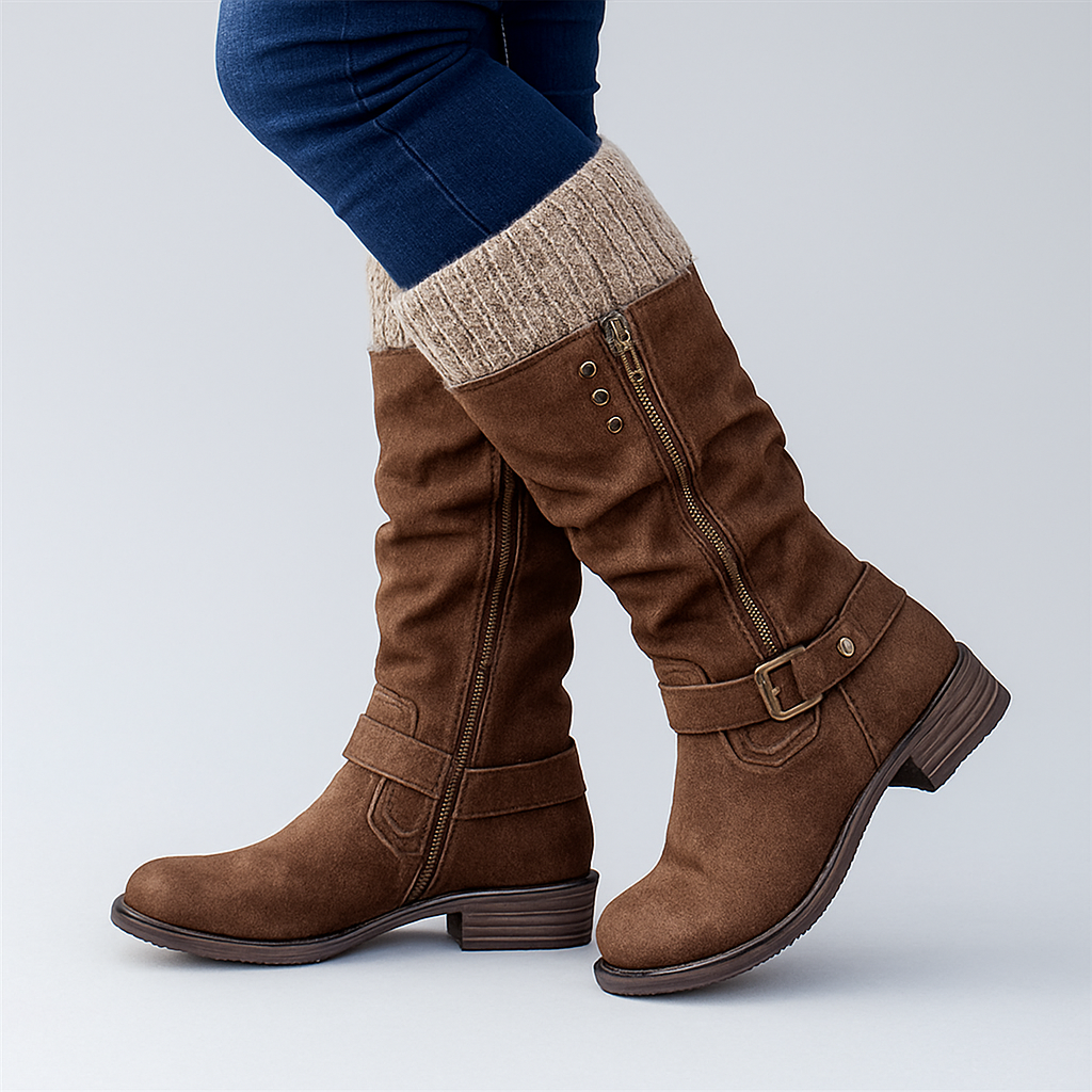 Bonnie | Elegant Buckle Ankle Boots
