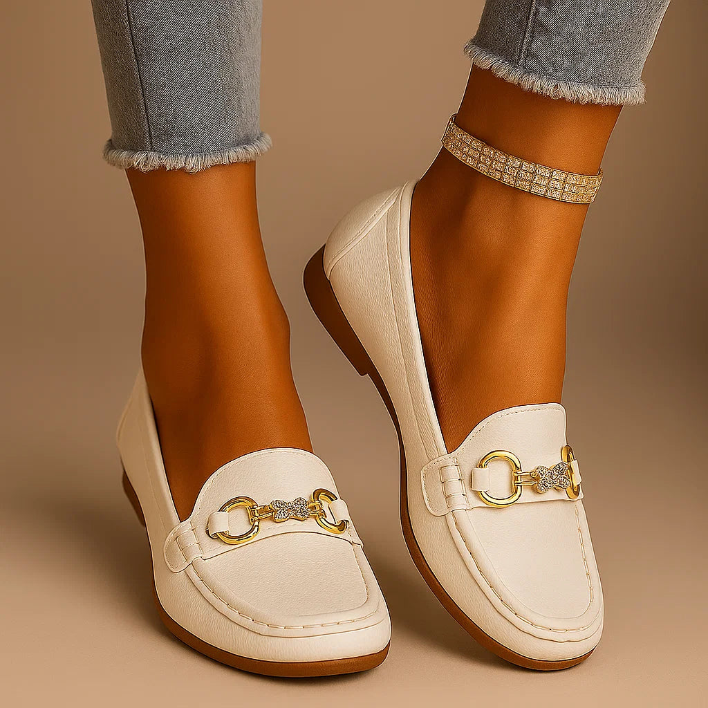 Sorella | Loafers with Cubic Zirconia Accent