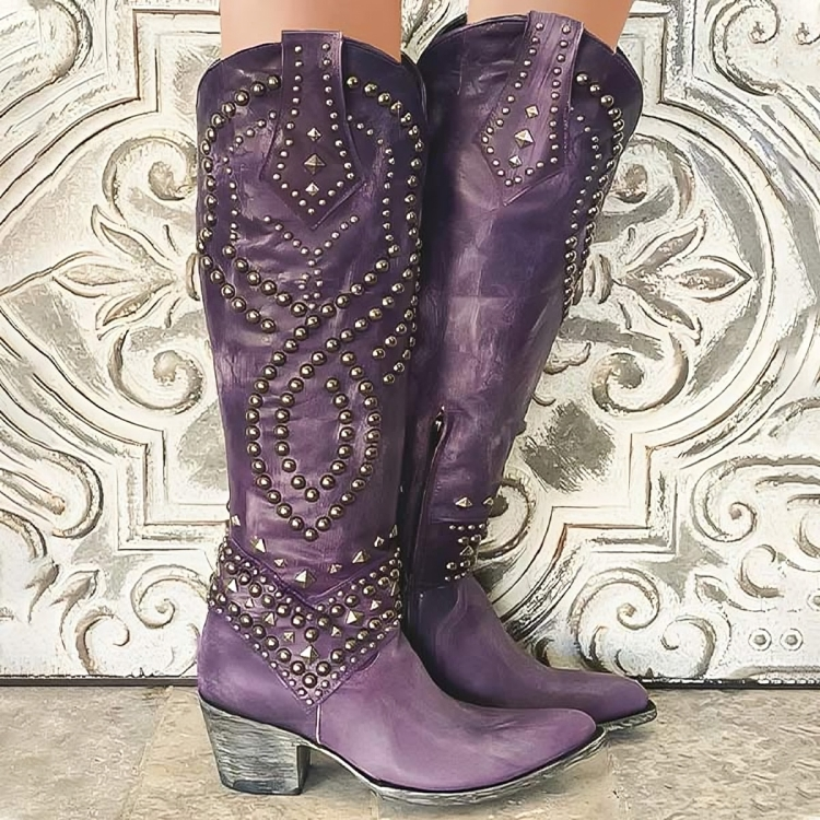Rufa | Studded Western Boots