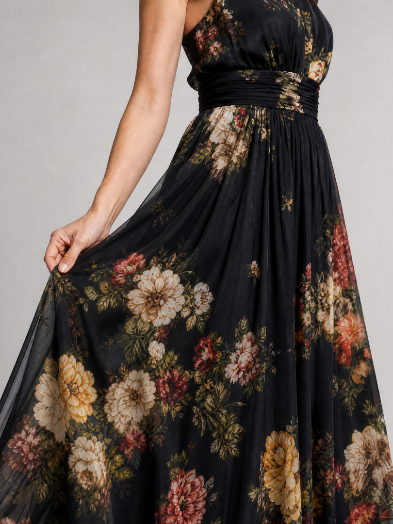 Thea | Floral Midi Dress for Summer Weddings