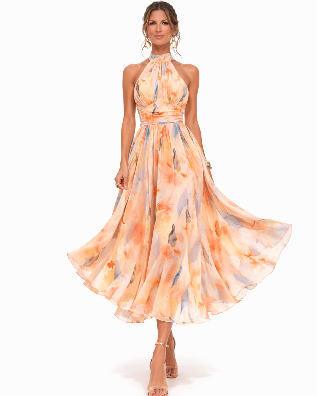 Joanna | Halter-Neck Maxi Dress