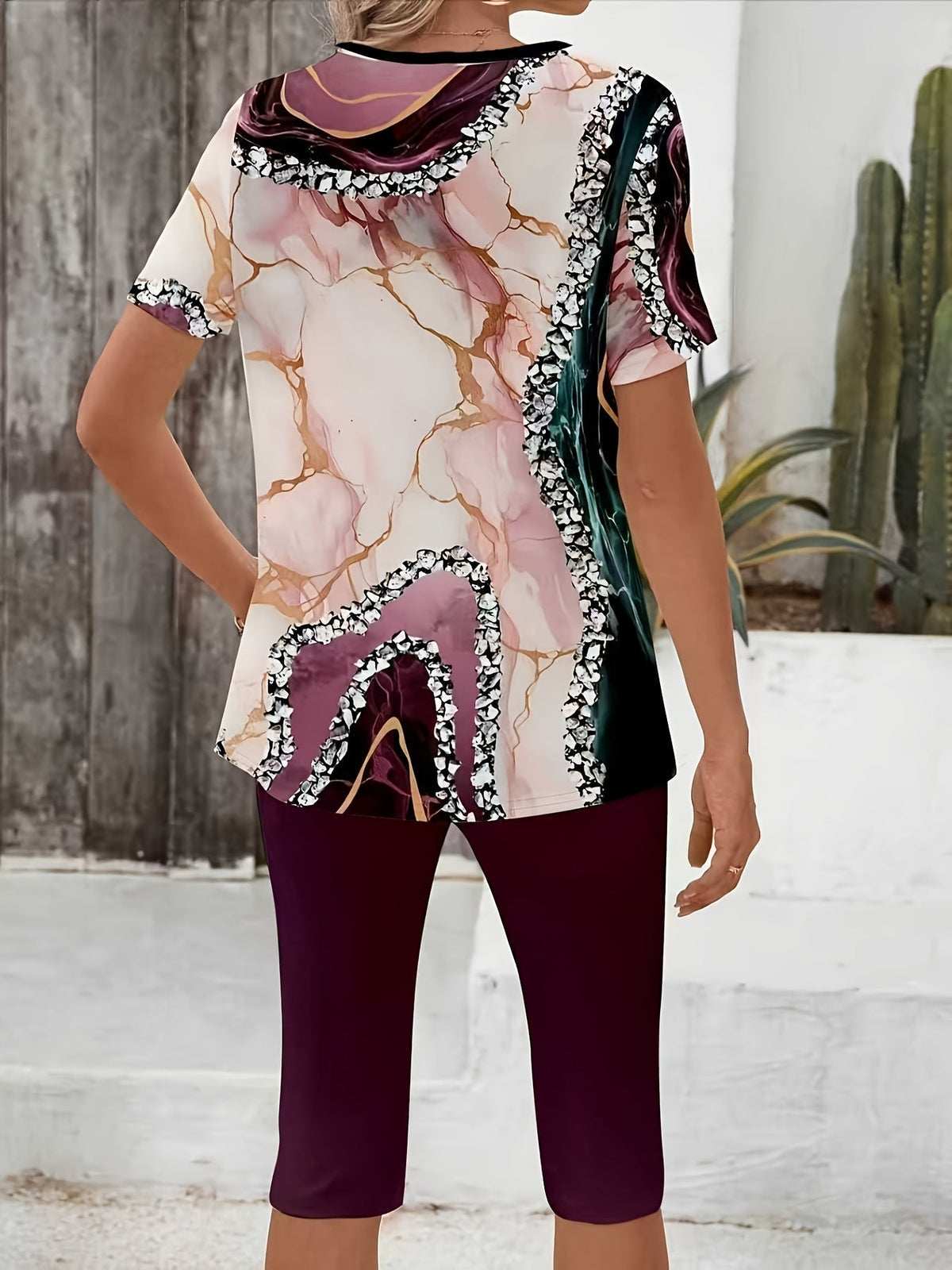 Luna | Patterned Two-Piece Set