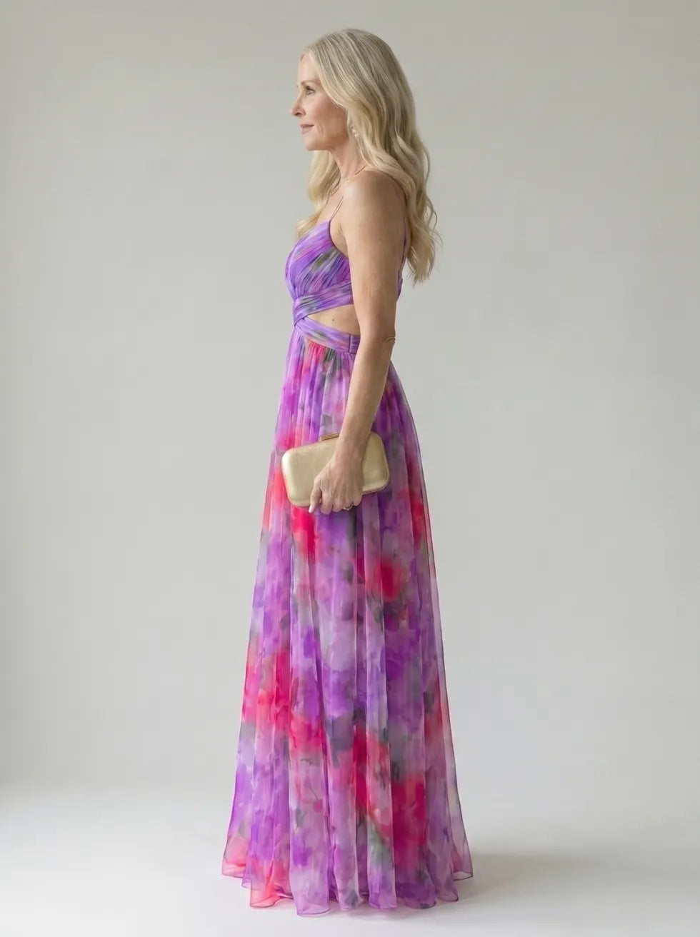 Isel | Flowy Wrap Maxi Dress