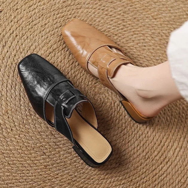 Avery | Genuine Leather Mules