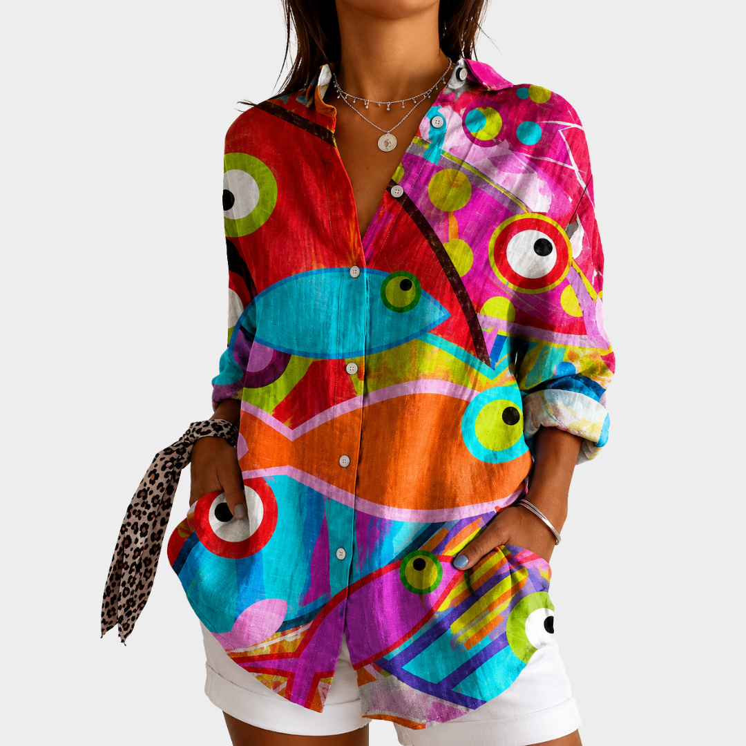 Bold Mosaic Blouse