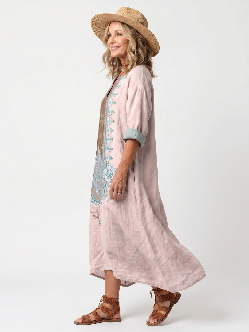 Grace | Vertical Embroidery Everyday Dress