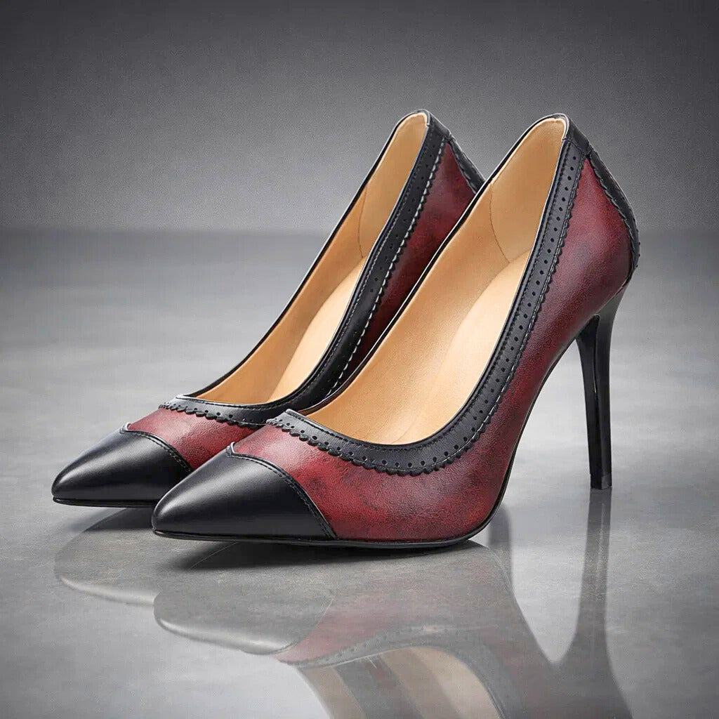 Sutton | Contrast-Trim Heels