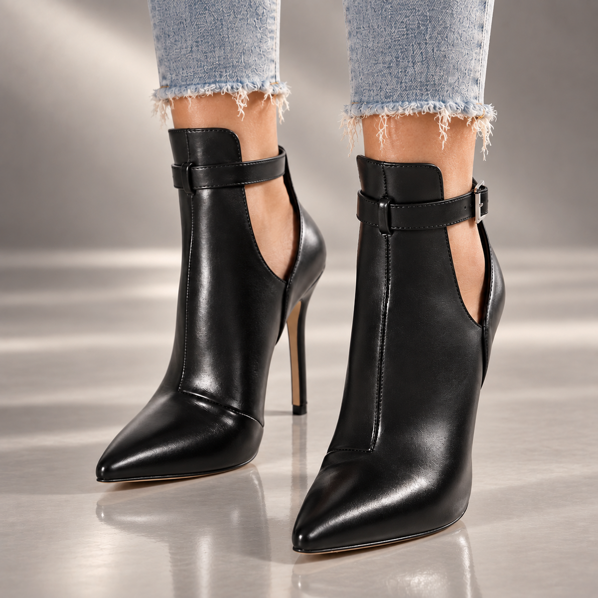 Savannah | Faux Leather Stiletto Heels