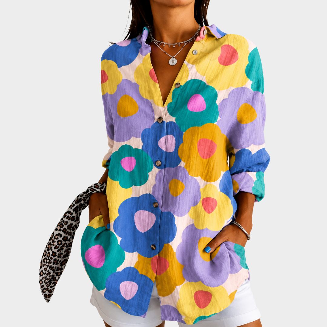 Pastel Floral Blouse