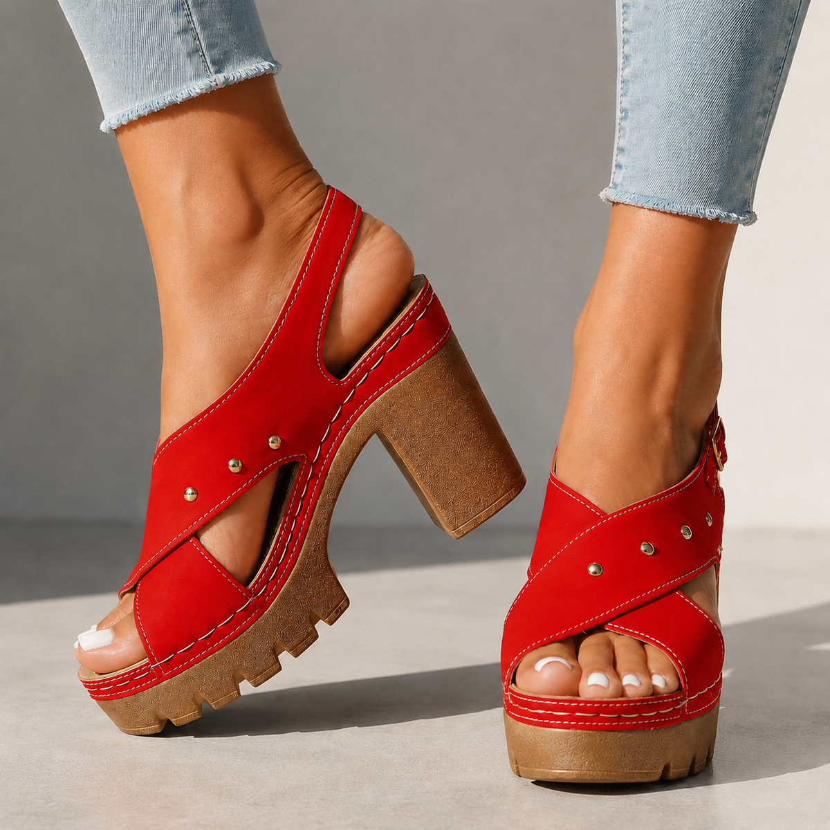 Marlise | Retro Platform Heels