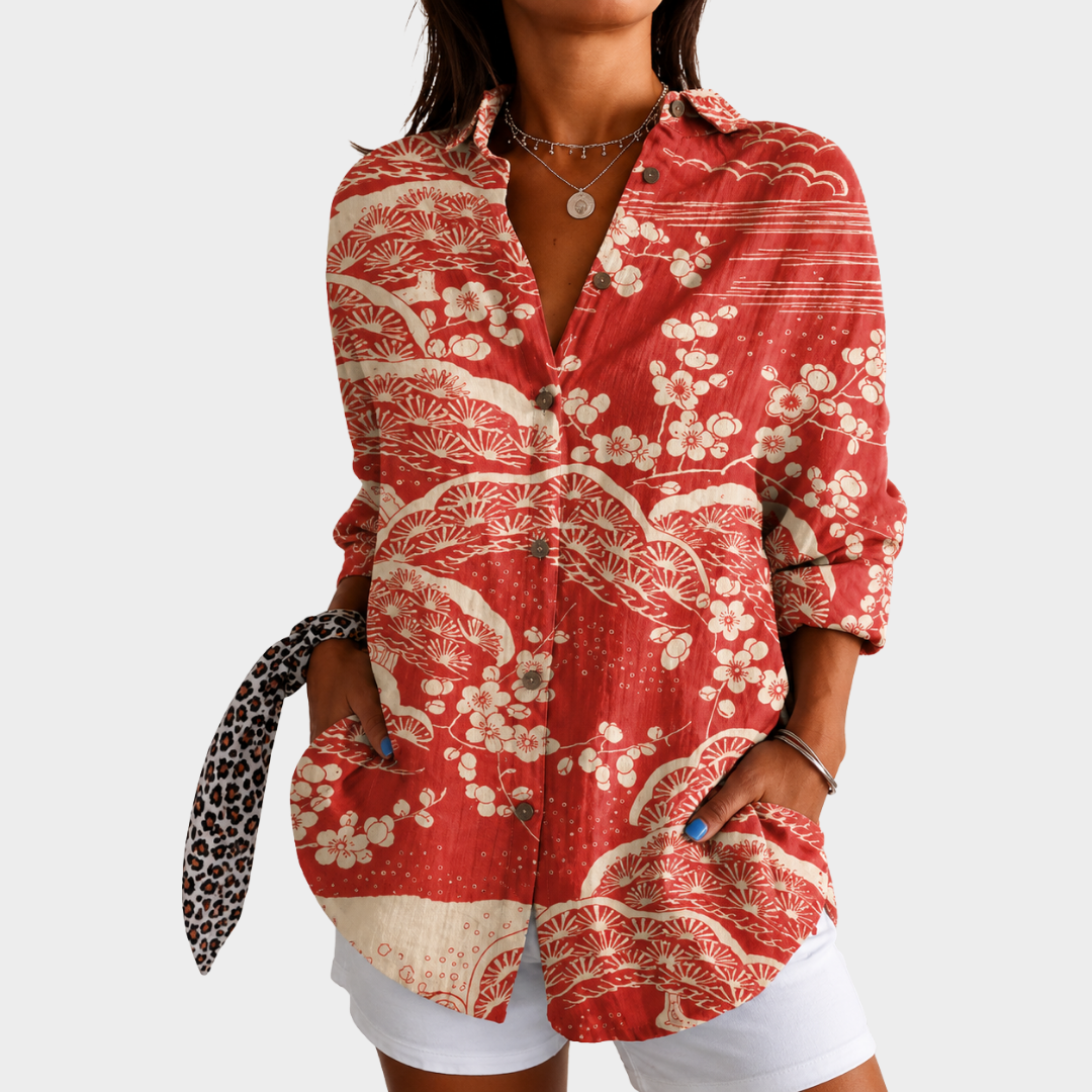 Sunset Floral Blouse