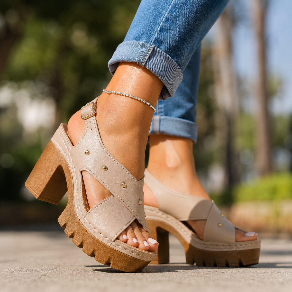 Marlise | Retro Platform Heels