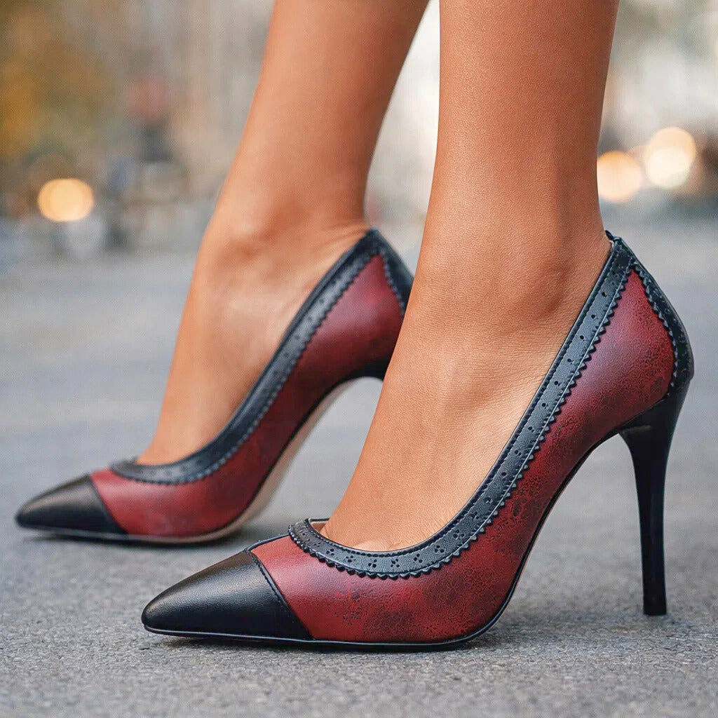 Sutton | Contrast-Trim Heels