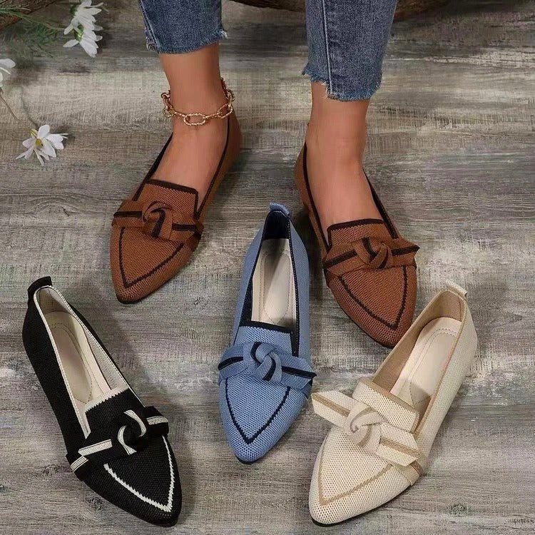 Valentina | Knit Ballet Flats