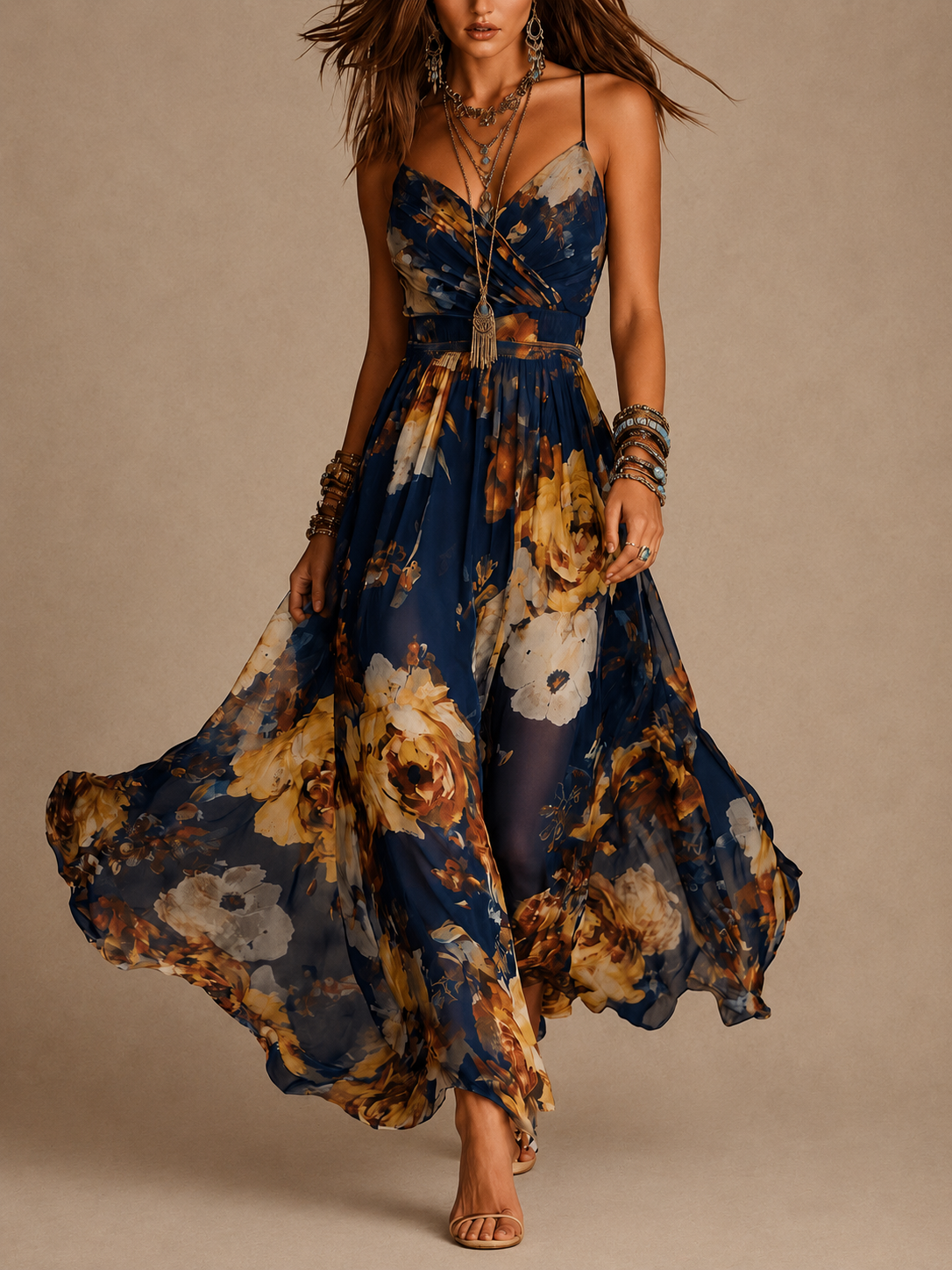 Hyacinth | Strappy Maxi Dress