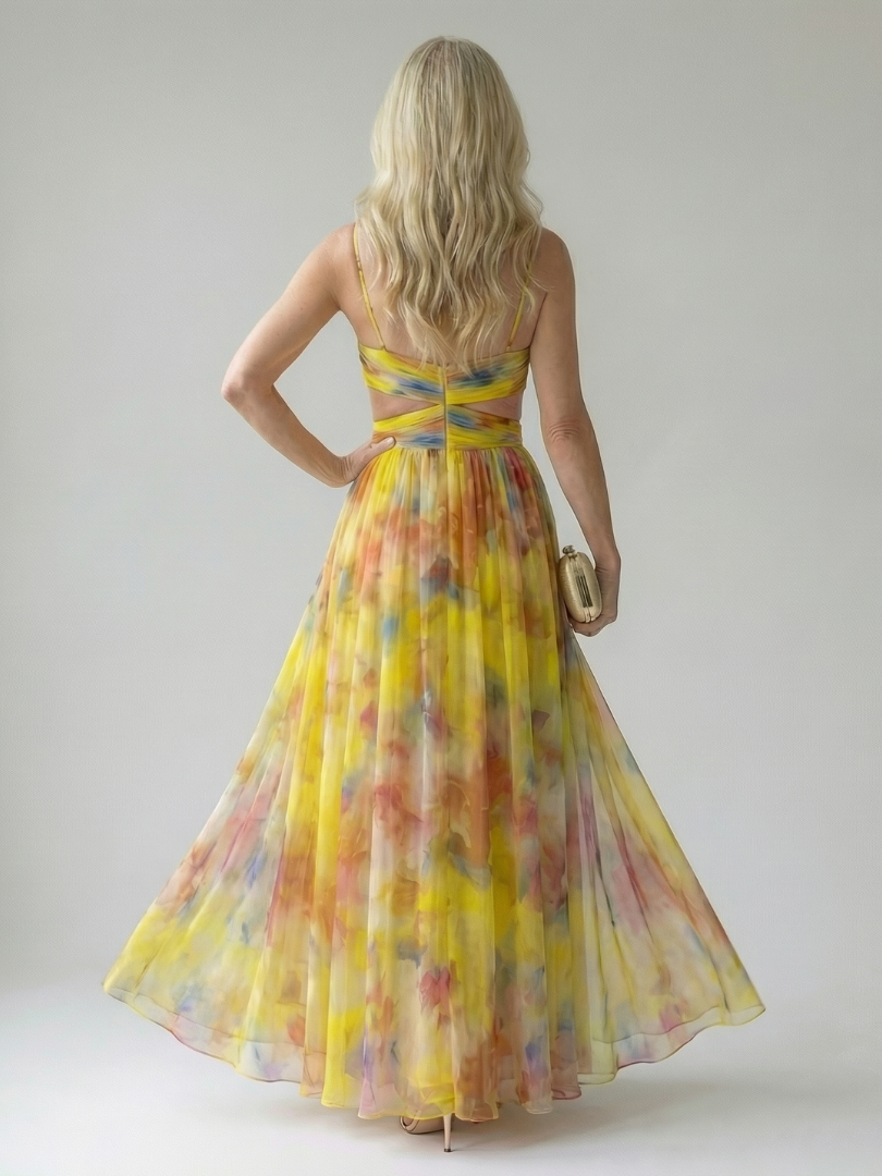 Isel | Flowy Wrap Maxi Dress