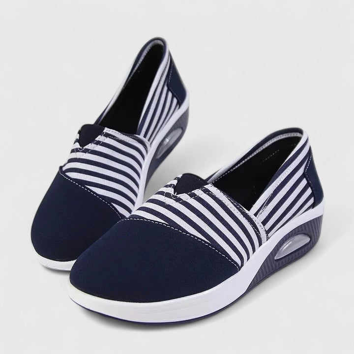 Edith | Striped Slip-On Sneakers