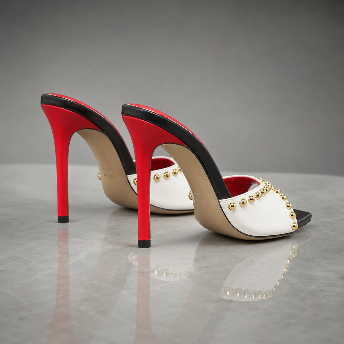 Talia | Stilettos with Gold-Tone Studs