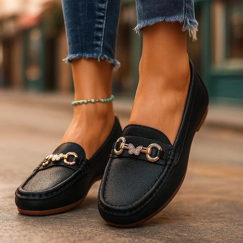 Sorella | Loafers with Cubic Zirconia Accent