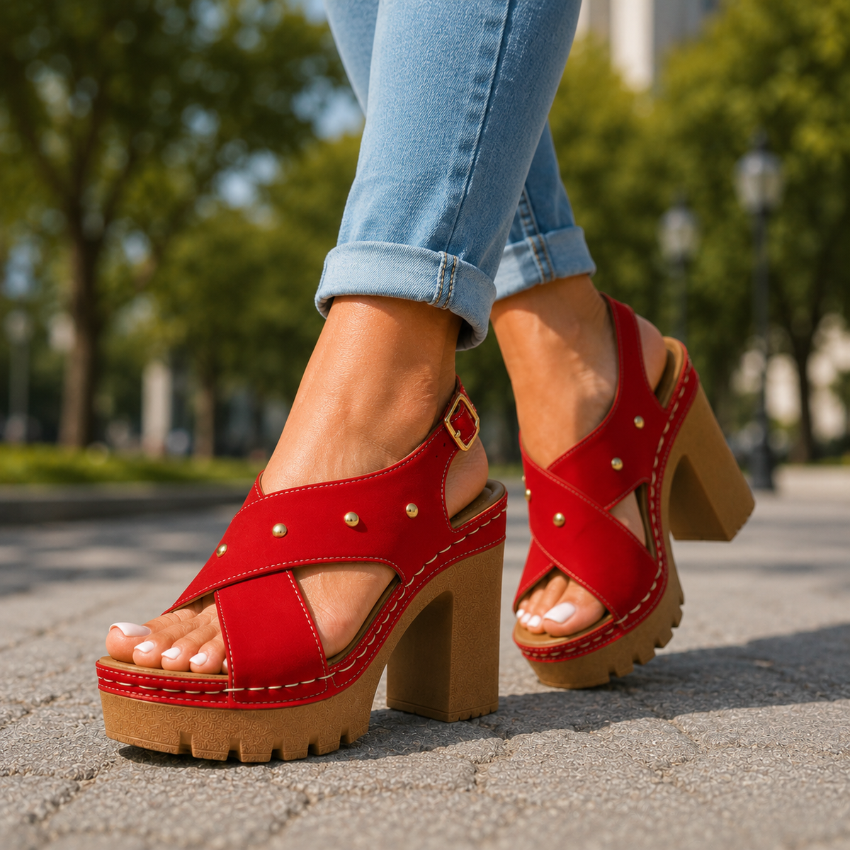 Marlise | Retro Platform Heels