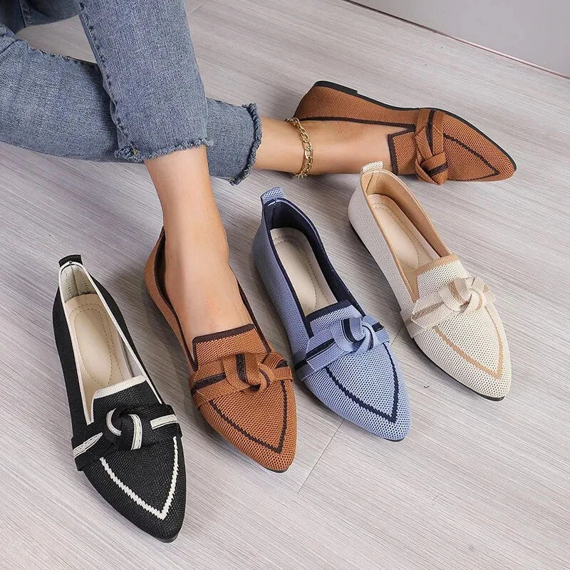 Valentina | Knit Ballet Flats