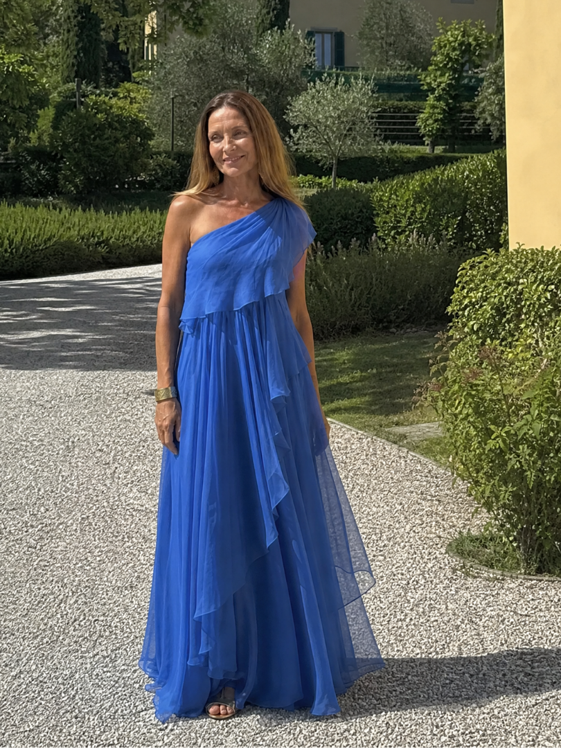 Florence | One-Shoulder Ruffle Dress for Special Evenings