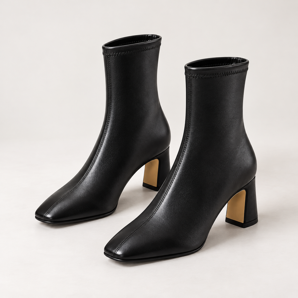 Teresa | Square-Toe Ankle Boots