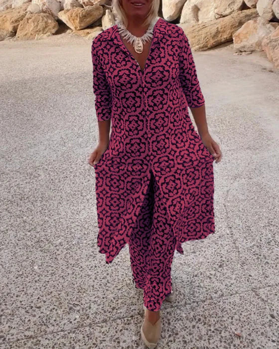 Marianne | Button-Front Two-Piece Set