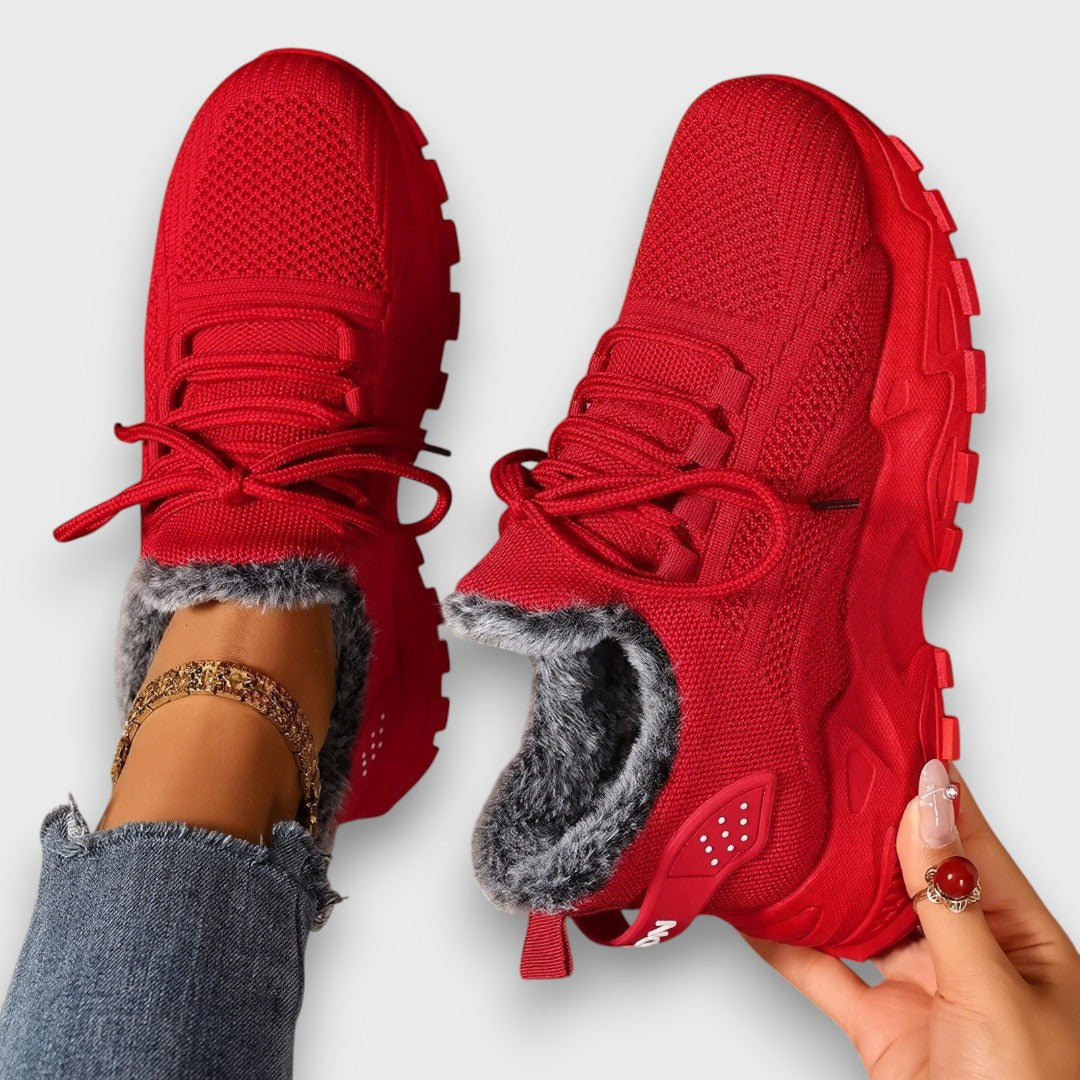 Sophia | Warm Lined Lace-Up Sneakers