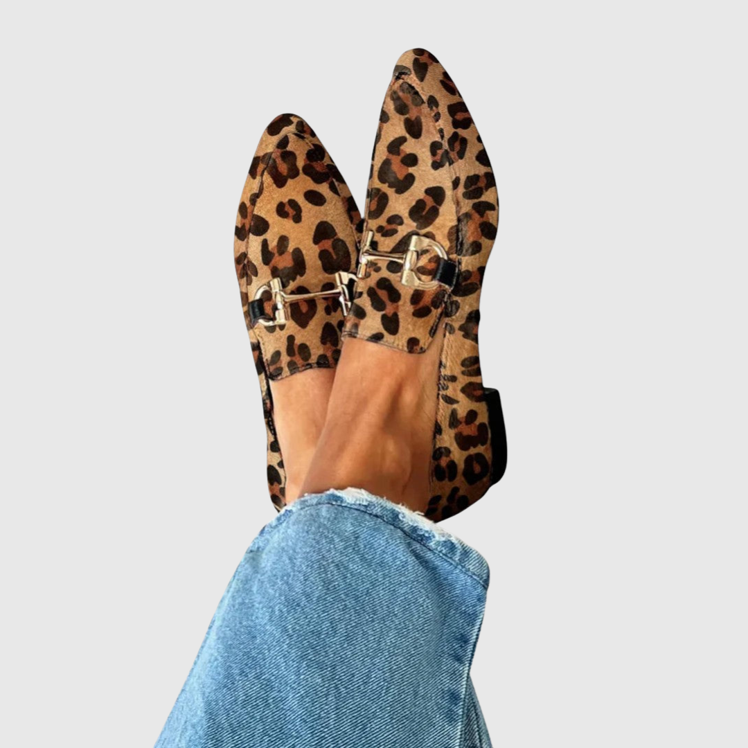 Diane | Leopard Print Loafers