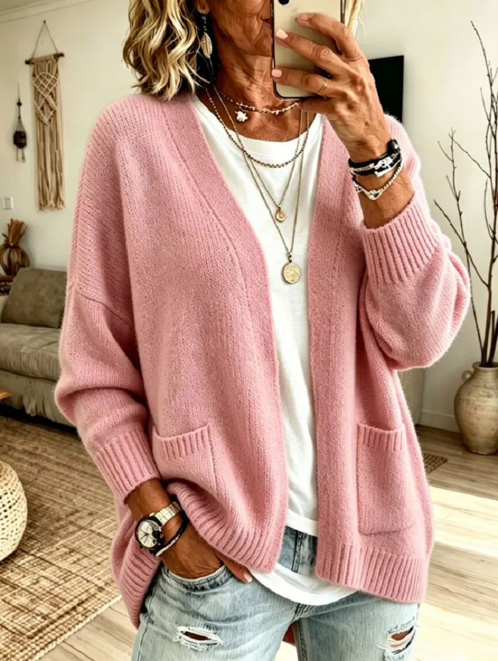Priscilla | Cozy Open-Front Cardigan