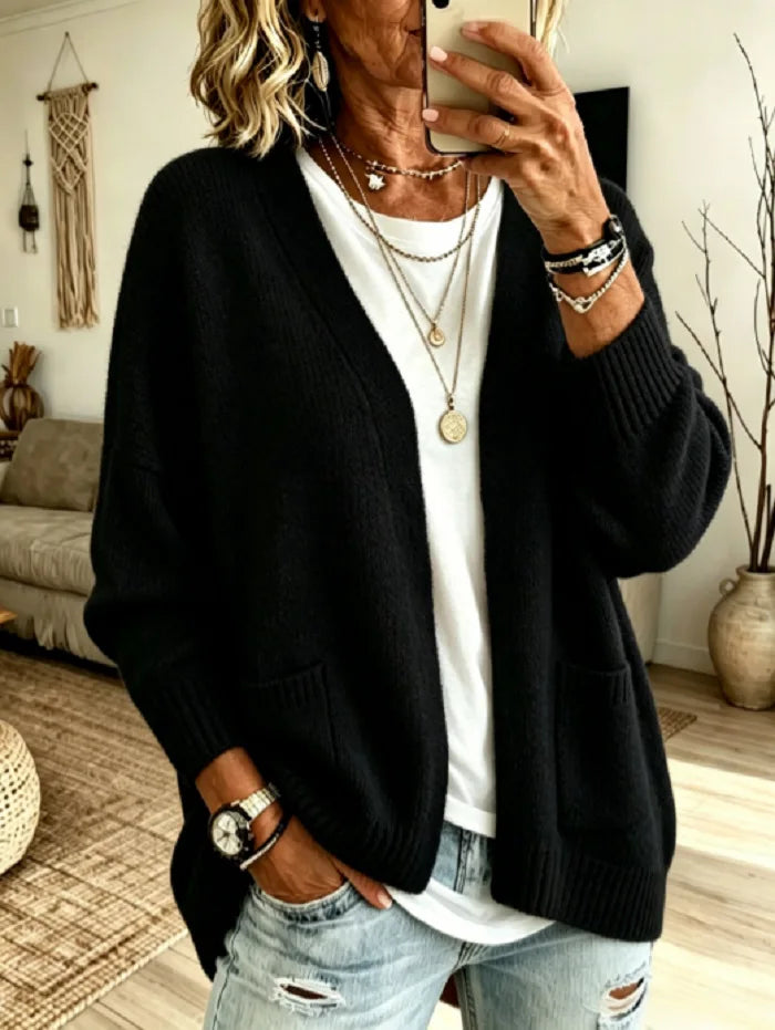Priscilla | Cozy Open-Front Cardigan