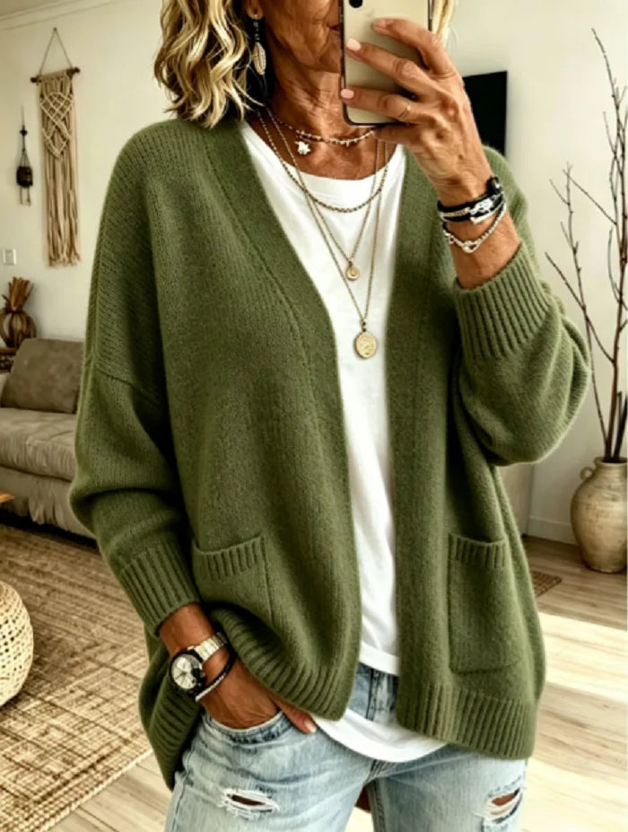 Priscilla | Cozy Open-Front Cardigan