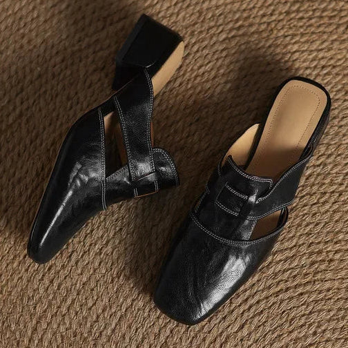 Avery | Genuine Leather Mules