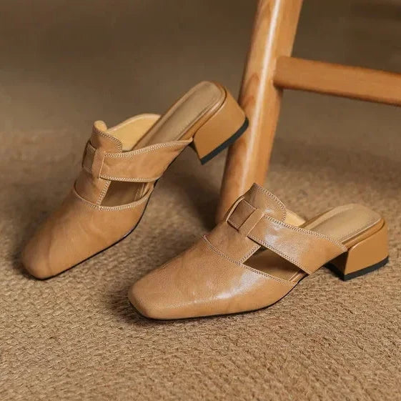 Avery | Genuine Leather Mules