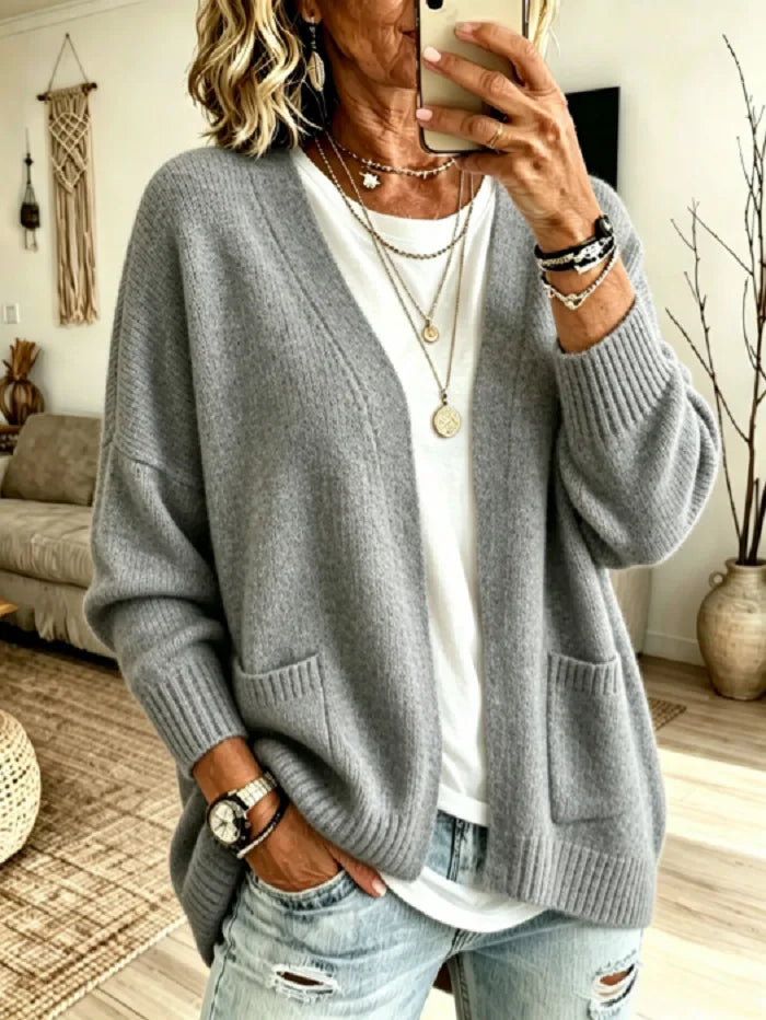 Priscilla | Cozy Open-Front Cardigan