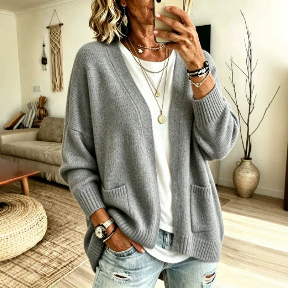 Priscilla | Cozy Open-Front Cardigan