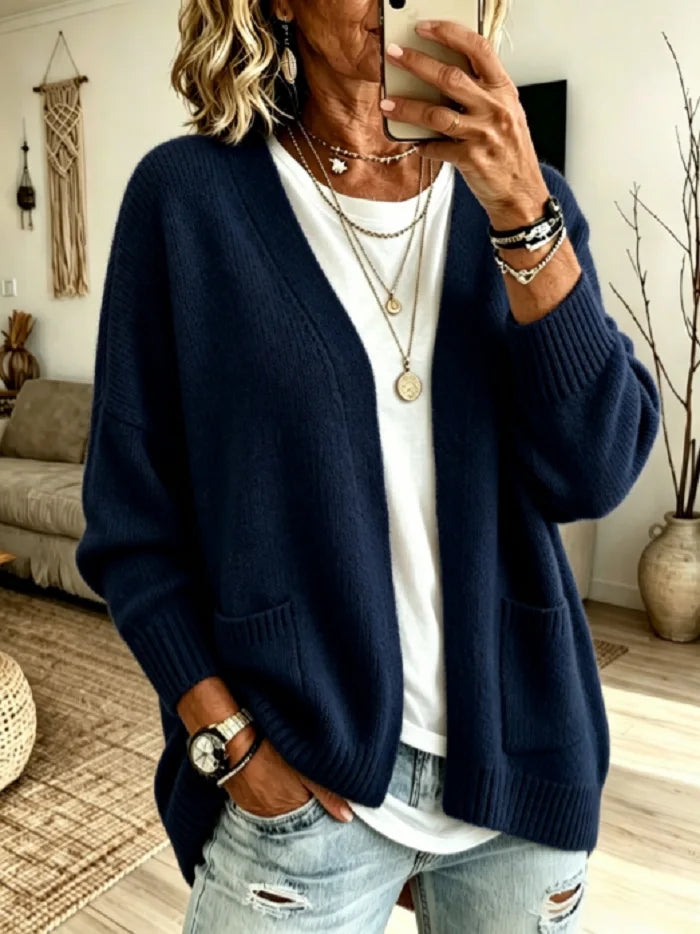 Priscilla | Cozy Open-Front Cardigan