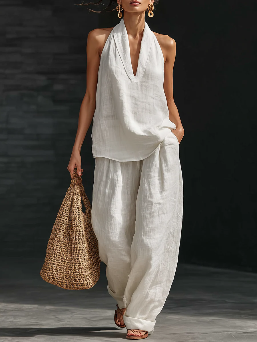 Winona | V-Neck Two-Piece Set