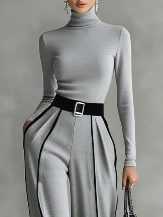 Anna | Two-Piece Set with Contrast Trim