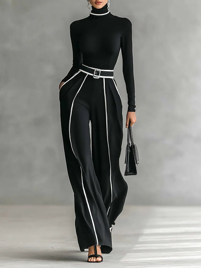 Anna | Two-Piece Set with Contrast Trim