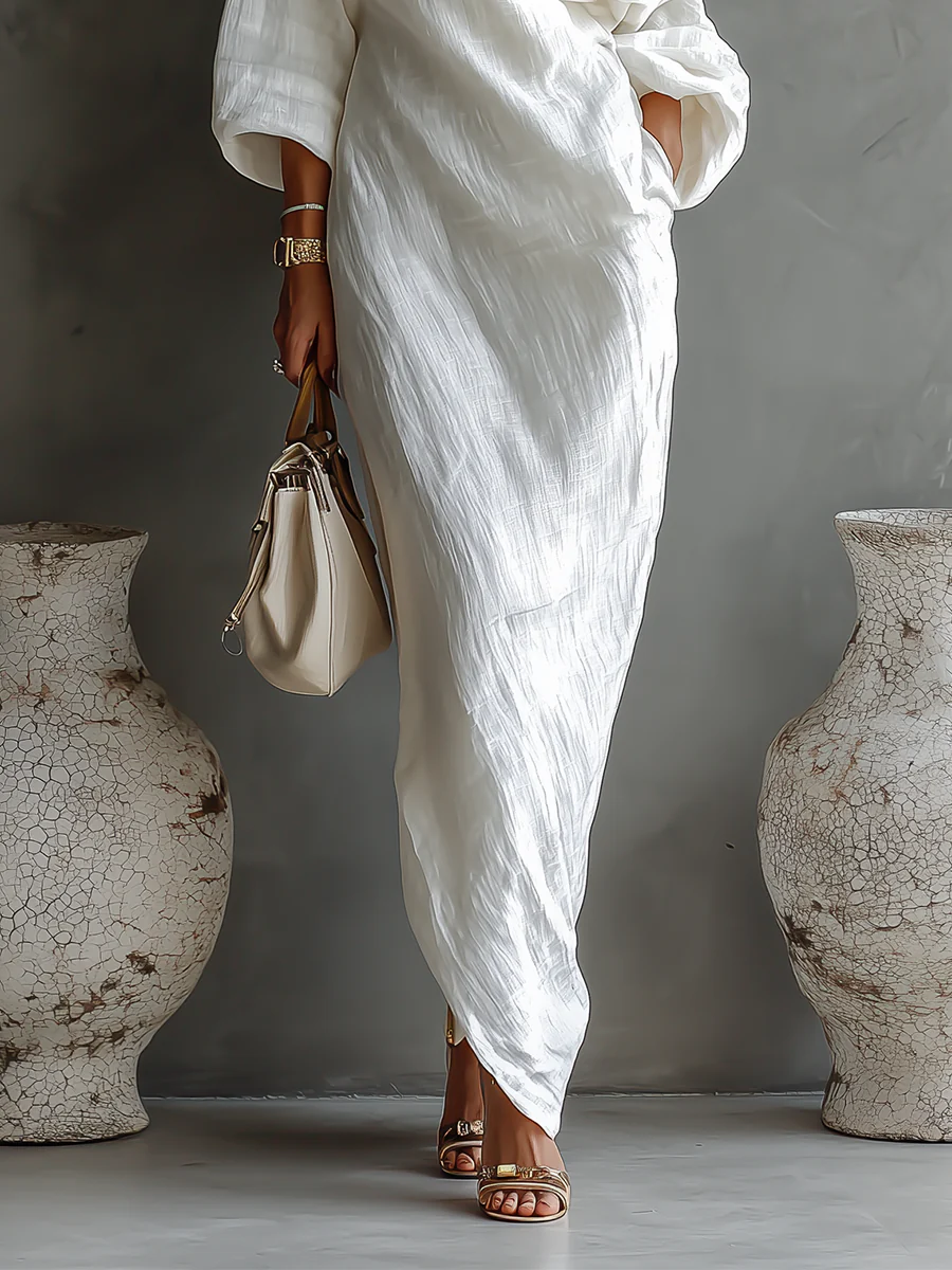 Yvonne | Elegant White Maxi Dress