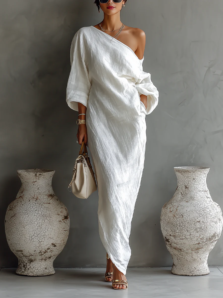 Yvonne | Elegant White Maxi Dress