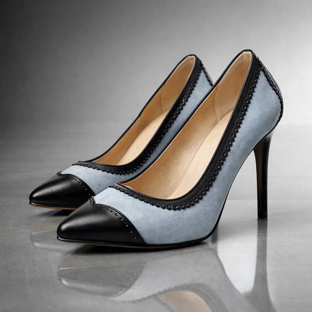 Sutton | Contrast-Trim Heels
